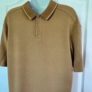 Tommy Bahama Waffle Weave Pattern Polo - Size Large